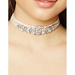 Bijuterii Femei Forever21 Iridescent Faux Stone Choker Silverblush