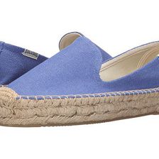 Incaltaminte Femei Soludos Platform Smoking Slipper Marina Blue Cotton Canvas