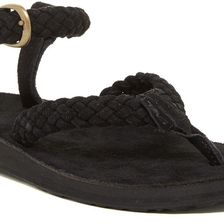 Teva Original Suede Braid Thong Sandal BLK