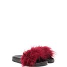 Incaltaminte Femei CheapChic Flock Together Flatform Slide Sandals Burgundy