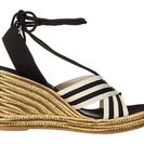 Incaltaminte Femei Marc Jacobs Dani Wedge Espadrille BlackWhite