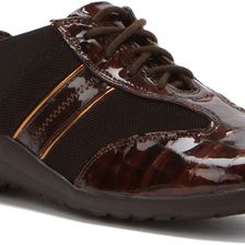 Ros Hommerson Nancy Brown Croc Patent/Bronze Piping