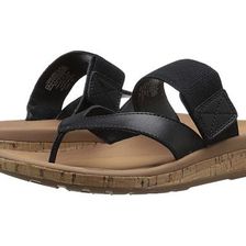 Incaltaminte Femei Rockport Weekend Casuals Keona Gore Thong Black Smooth