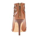 Incaltaminte Femei Michael Kors Yvonne Open Toe Bootie Luggage Smooth Calf