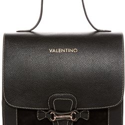 Valentino By Mario Valentino Amy Leather Satchel BLACK