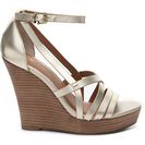 Incaltaminte Femei Seychelles Planetary Wedge Sandal Silver Metallic