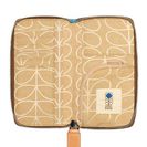 Accesorii Femei Orla Kiely Big Zip Leather Embossed Flower Wallet SKY LEATHER