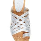 Incaltaminte Femei Donald J Pliner Flore Metallic Wedge Sandal SILVER