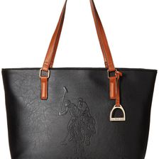 U.S. POLO ASSN. Lia Embossed Tote Black