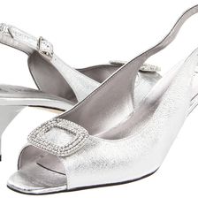J. Renee Classic Silver Metallic Nappa Leather