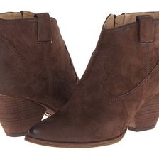 Incaltaminte Femei Frye Reina Bootie Dark Brown Buffed Nubuck