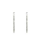 Bijuterii Femei CheapChic 225in 3mm Rhinestone Hoop Earring Met Slvr