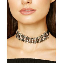 Bijuterii Femei Forever21 Faux Gem Choker Greyblack