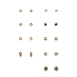Bijuterii Femei Forever21 Owl Medallion Stud Earring Set Goldgreen