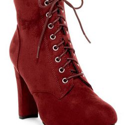 Incaltaminte Femei Legend Footwear Amaya Lace-Up Bootie Burgundy