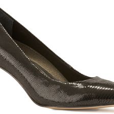 Walking Cradles Sophia Black Patent Lizard Print