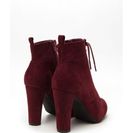 Incaltaminte Femei CheapChic Work To Play Faux Suede Chunky Booties Burgundy