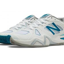 Incaltaminte Femei New Balance Womens Court 1296 White with Blue Blue Atoll