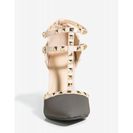 Incaltaminte Femei CheapChic Adora-64 Studded T-strap Pump Gray