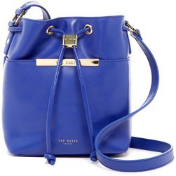 Ted Baker Ersilda Leather Bucket Bag BRIGHT BLUE