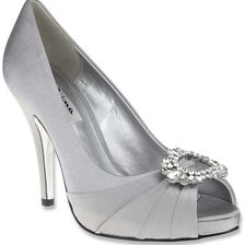Nina Elvira Silver Royal Satin