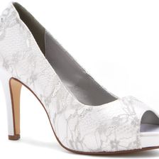 Dyeables Winter White Satin With Lace