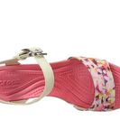 Incaltaminte Femei Crocs Leigh II Ankle Strap Graphic Wedge StuccoGold