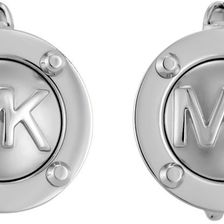 Michael Kors Gold-Tone Logo Stud Clip On Earrings MKJ4518040 N/A