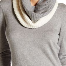 Accesorii Femei Kate Spade New York Zip Up Neckwarmer CREAM-GRY MELAGE