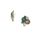 Bijuterii Femei Forever21 Faux Gem Cluster Studs Emeraldgrey