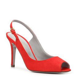 Incaltaminte Femei Sergio Rossi Suede Slingback Pump Orange