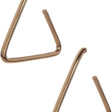 Marc by Marc Jacobs Triangle Hoop Earrings ORO