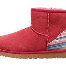 Incaltaminte Femei UGG Classic Mini Serape Sunset Red Twinface