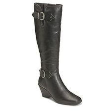 Incaltaminte Femei Aerosoles Wonderful Wide Calf Wedge Boot Black