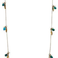 Ralph Lauren Pink Sands 36" Cluster Bead Necklace Turquoise/Multi