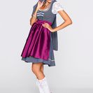 Costum Dirndl cu șorț, până la genunchi 