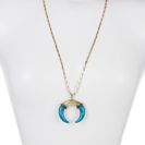 Bijuterii Femei BAUBLEBAR Taurus Pendant Necklace TEAL-ANTIQUE GOLD