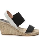 Incaltaminte Femei Charles David Odessa Wedge Sandal BlackWhiteBeige
