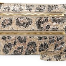 Hobo Cristel Convertible Leather Crossbody CHEETAH SHIMMER