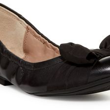 Tahari Villa Bow Flat Black
