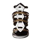 Incaltaminte Femei Just Cavalli Calf and Patent Leather with Laminated Leather Off-White