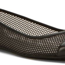 Michael Kors Joni Ballet Black Mesh/Nappa