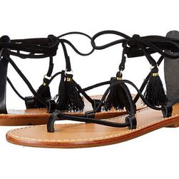 Incaltaminte Femei Soludos Gladiator Lace-Up Sandal Black Leather