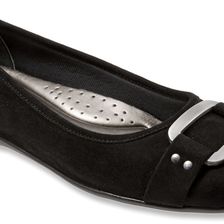 Trotters Sizzle Black Kid Suede
