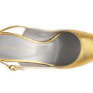 Incaltaminte Femei Sergio Rossi Metallic Leather Slingback Pump Gold