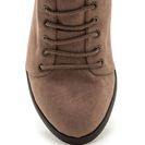 Incaltaminte Femei CheapChic Morale Boost Laced Block Heel Booties Taupe