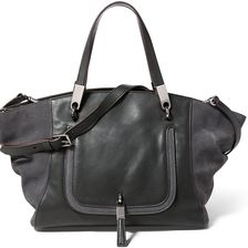 Ralph Lauren Medium Marley Vachetta Satchel Dark Shadow