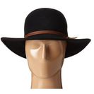 Accesorii Femei San Diego Hat Company WFH7958 Floppy Round Crown and Leather Band Black