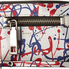 Marc Jacobs Splatter Paint Zip Phone Wristlet White Multi