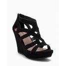 Incaltaminte Femei CheapChic Cutout Multi Strap Wedge Black